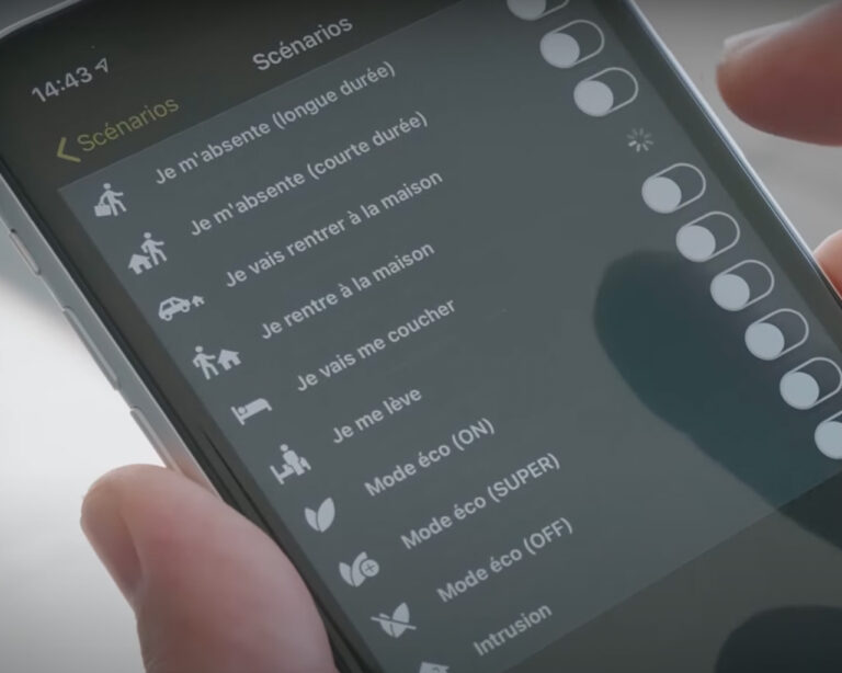Home Sweet Dom - Interface utilisateur mobile